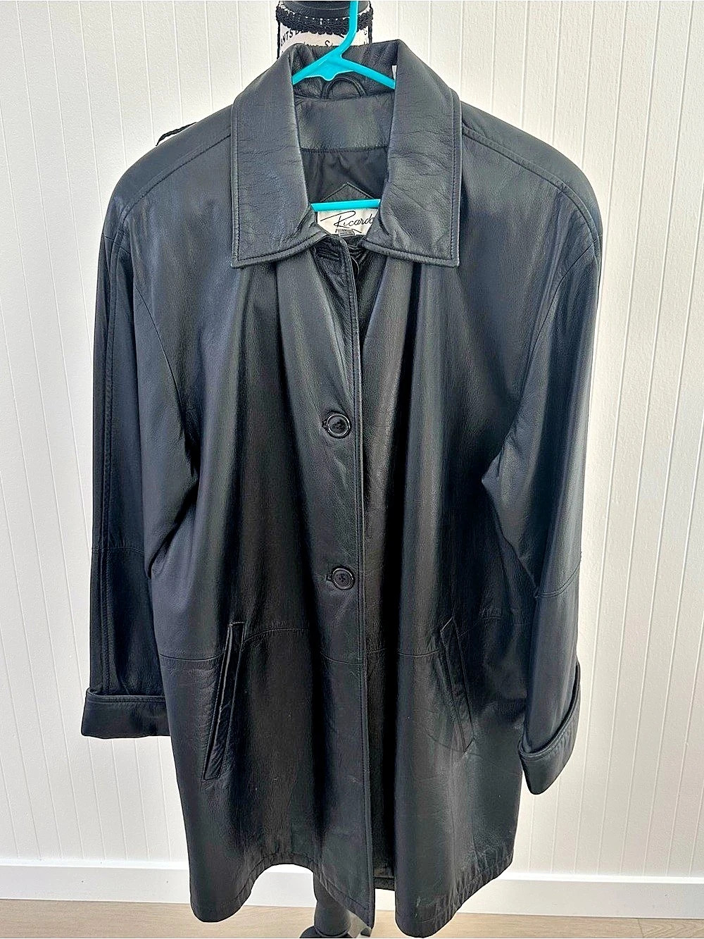 Jou Leather Jacket in Black Size 1X NWT